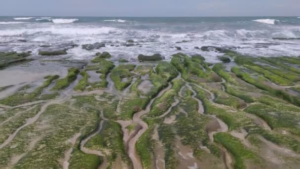 Laomei Green Stone Trough Trova Nel Distretto Shimen Sulla Costa — Video Stock