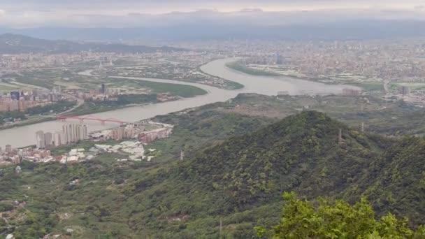 Гора Гуаньїн Схід Новий Тайбей Тайва — стокове відео