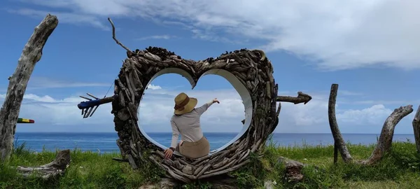 Dulan Sea Viewing Platform Taitung Těšit Krásné Pobřeží Taitung — Stock fotografie