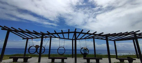 Dulan Sea Viewing Platform Taitung Enjoy Beautiful Coastline Taitung — Stock Photo, Image