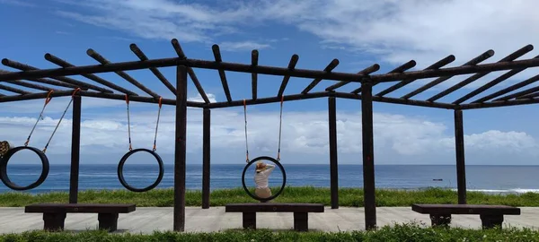 Die Aussichtsplattform Dulan Sea Taitung Genießt Die Wunderschöne Küste Von — Stockfoto