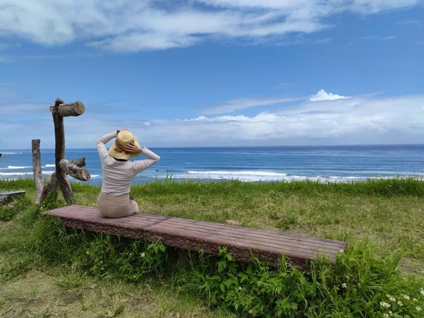 Die Aussichtsplattform Dulan Sea Taitung Genießt Die Wunderschöne Küste Von — Stockfoto