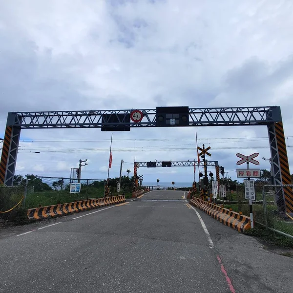 Taimali Train Level Crossing Taitung Apr 2022 Taimali Train Level — Foto de Stock