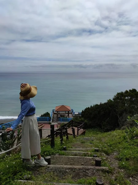 Das Nantian Observation Deck Taitung Genießt Die Wunderschöne Küste Von — Stockfoto