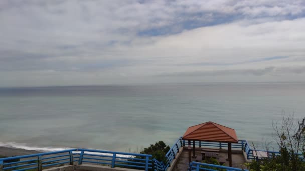 Nantian Observation Deck Taitung Geniet Van Prachtige Kustlijn Van Taitung — Stockvideo