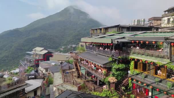 Jioufen Village Taipei Apr 2022 Beatutiful View Jioufen Village New — Stok video