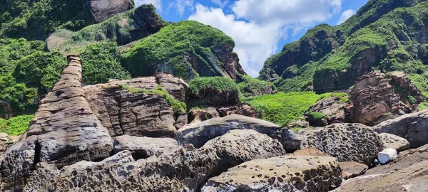 Nanya Strange Rocks New Taipei City Июль 2022 Strange Скалы — стоковое фото