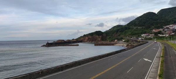 Shuinan Dong Taibu Coastal Highway New Taipei City Luglio 2022 — Foto Stock