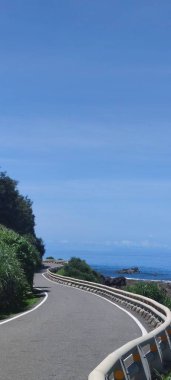 Peony Township, Pingtung County - 9 Temmuz 2022: Kenting, Xuhai Tayvan 'ın güneyinde güzel manzara, Xuhai, Kending, Pingtung County