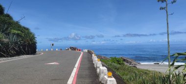 Peony Township, Pingtung County - 9 Temmuz 2022: Kenting, Xuhai Tayvan 'ın güneyinde güzel manzara, Xuhai, Kending, Pingtung County