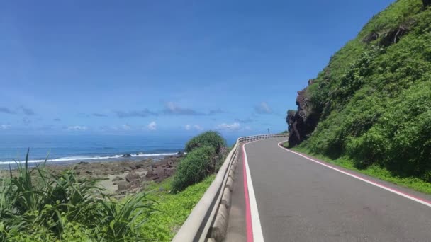 Peony Township Pingtung County Jul 2022 Kenting Xuhai Beautiful Scenery — Video Stock