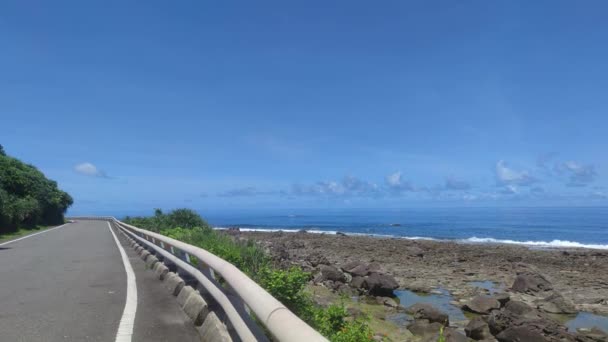 Municipio Peony Condado Pingtung Jul 2022 Kenting Xuhai Beautiful Scenery — Vídeo de stock