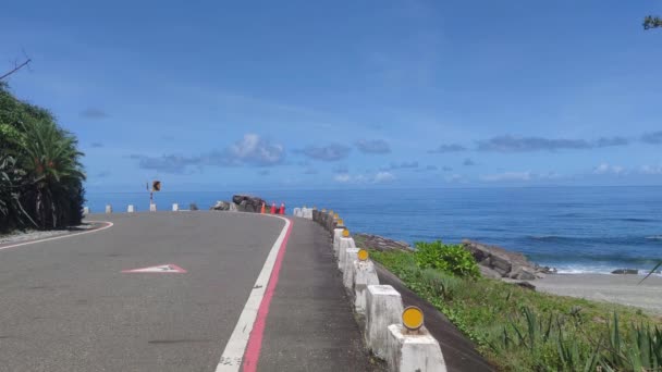 Municipio Peony Condado Pingtung Jul 2022 Kenting Xuhai Beautiful Scenery — Vídeo de stock