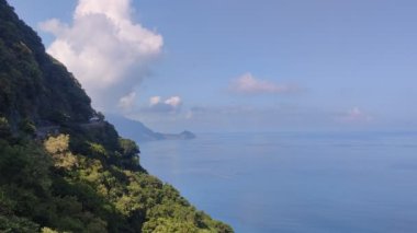 Suhua Highway, Yilan - Aug 29, 2022 : Chingshui Ocean cliffs are the highest coastal cliffs in Taiwan