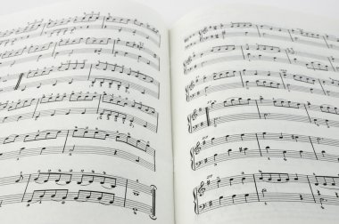 Music sheet pages clipart
