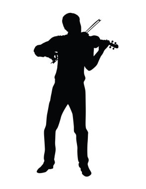 play the violin clipart