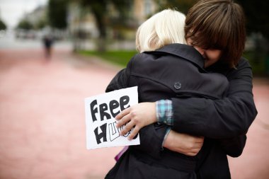Rusya Free hugs