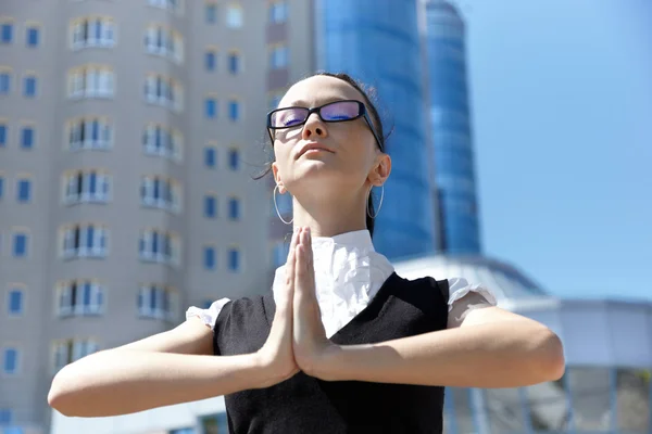 Obchodní meditace — Stock fotografie