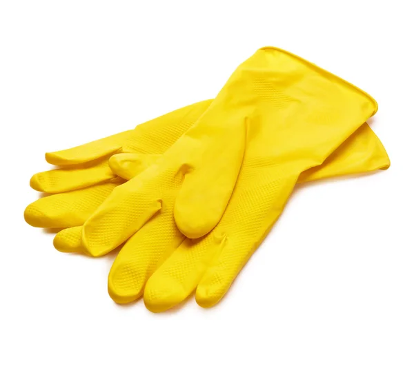 Sarı eldivenler — Stok fotoğraf