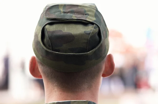 Soldier in close up — Stock Photo, Image