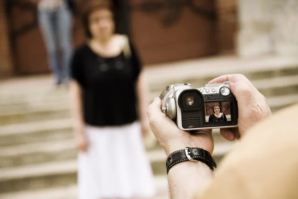 Turist anlık görüntü — Stok fotoğraf