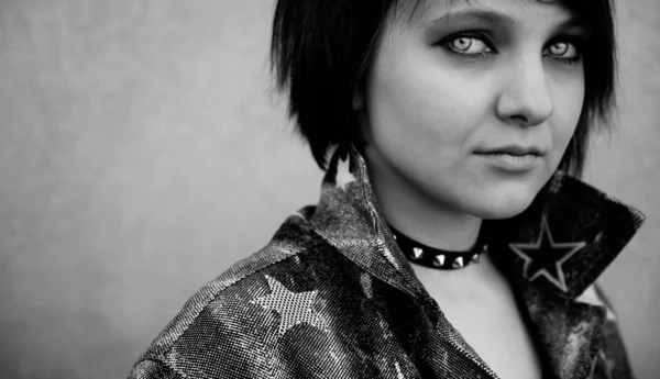 Close-Up of a Punk Girl — Stock Photo, Image