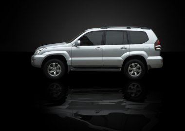 Lüks gümüş rover yansıması (özel fx ile)