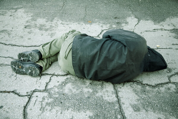 sleep on the street