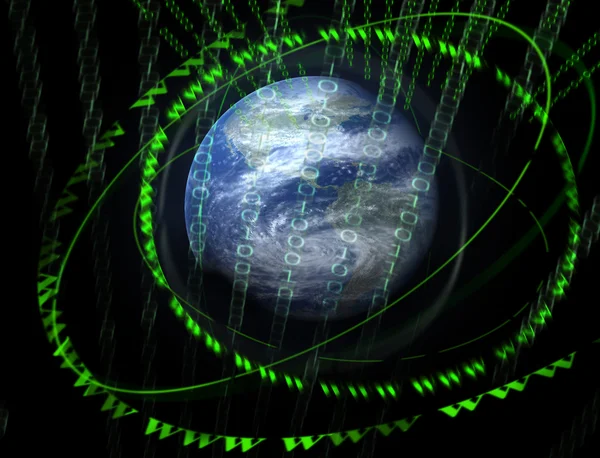 3D dijital dünya — Stok fotoğraf