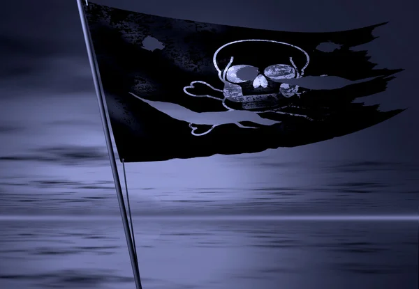 海盗旗 — 图库照片