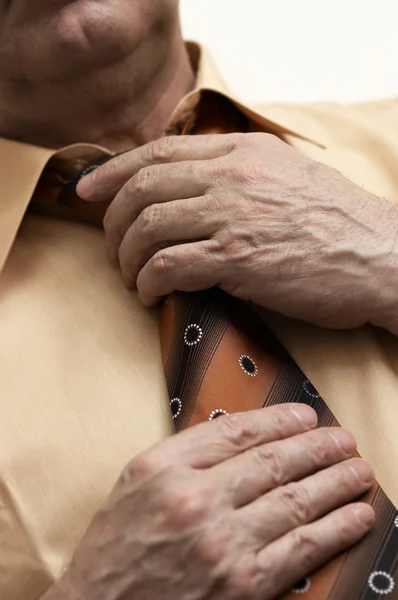 Επιχειρηματίας εκμετάλλευση γραβάτα — Φωτογραφία Αρχείου