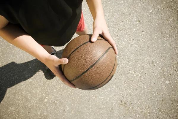 Basketbal buiten — Stockfoto