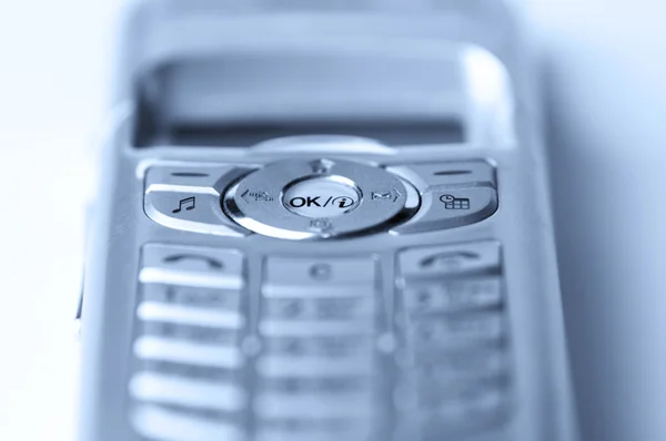 Mobilní telefon v makru — Stock fotografie