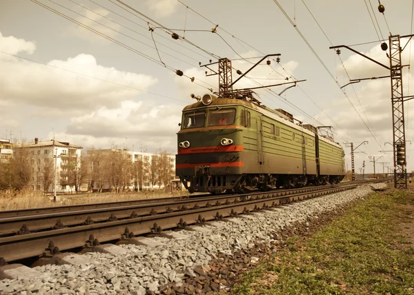 Elektrická lokomotiva — Stock fotografie
