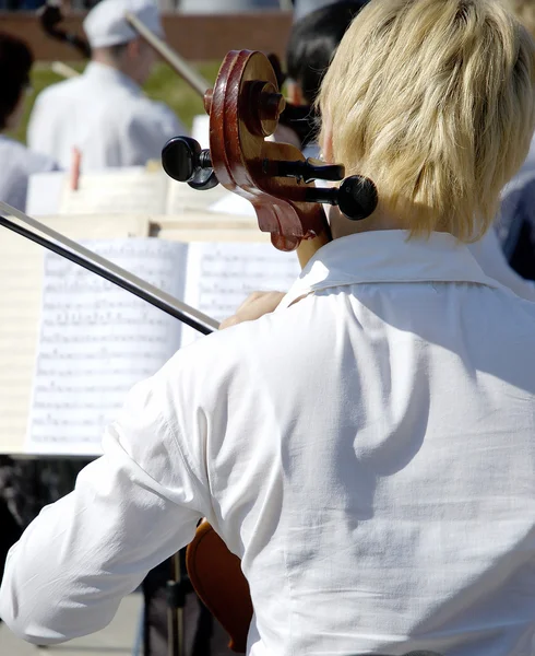 Al concerto all'aperto — Foto Stock