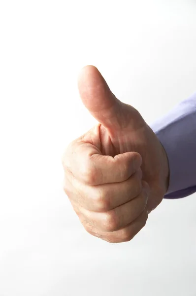 Businessman hand with thumb up — Stock Photo, Image