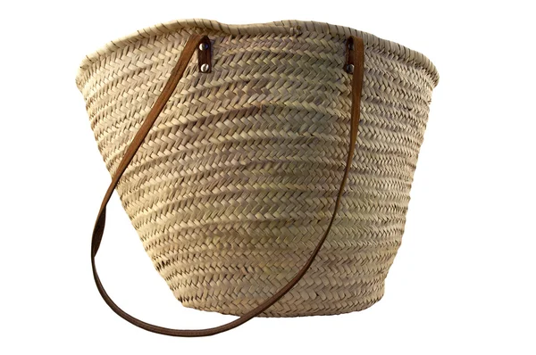 Straw basket — Stock Photo, Image