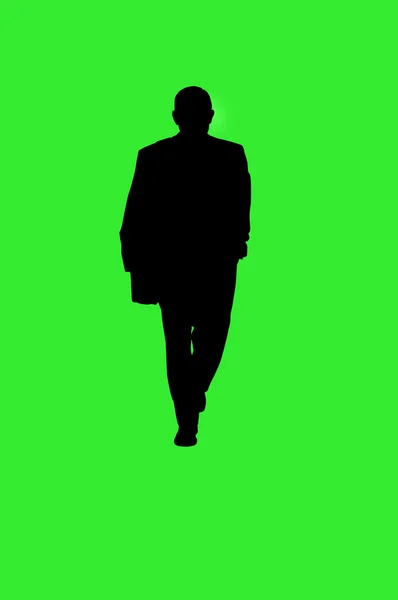 Silhouette d'homme d'affaires — Photo