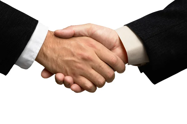 Dwóch biznesmenów uścisnęło sobie dłonie — Zdjęcie stockowe