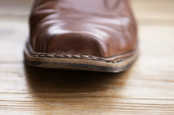 Ковбойский макро-ботинок — стоковое фото