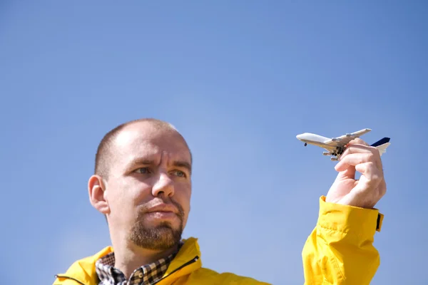 Tempo per viaggiare in aereo — Foto Stock