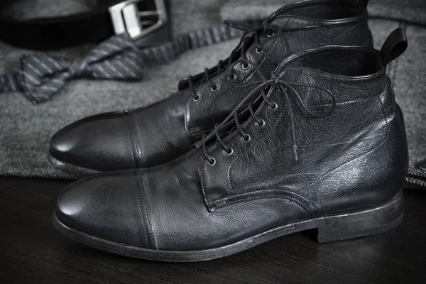Italian Leather Boots — Stock Photo, Image