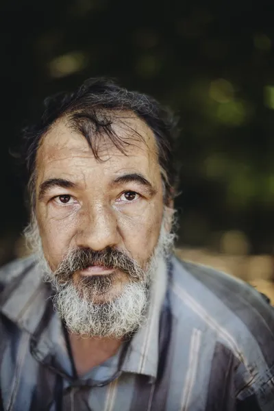 Portrait of real hobo — Stock Photo, Image