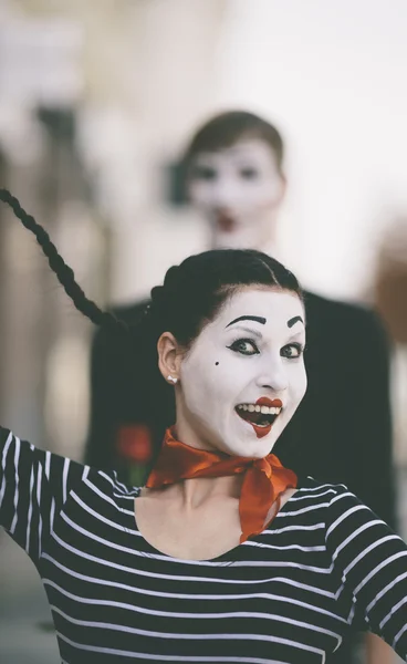 Happy mime — Stock Photo, Image