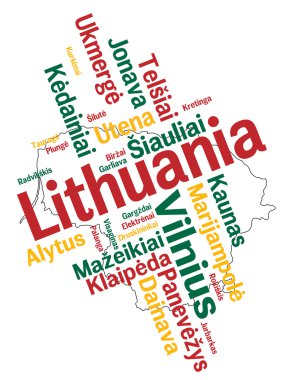 Litvanya Haritası ve şehirler