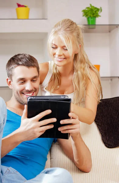 Happy couple at home — Stock Photo, Image