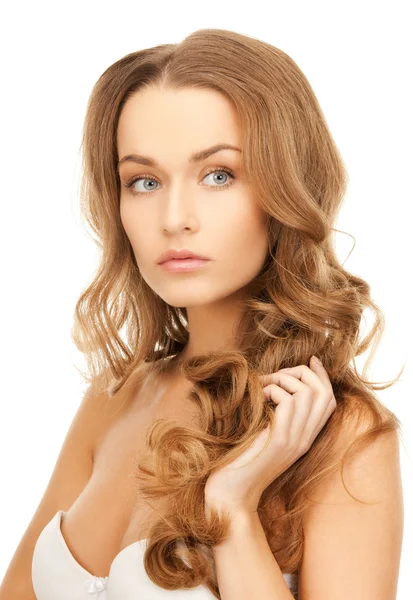 Beautiful woman with long hair Stock Image