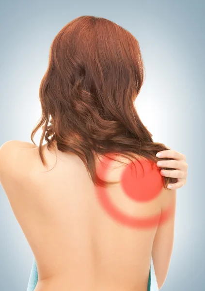 Woman with backache — Stock Photo, Image