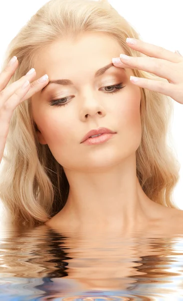 Beautiful woman in water — Stock Photo, Image