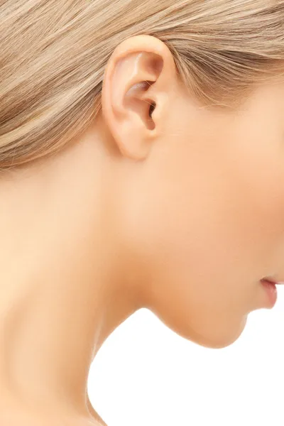 Picture of woman's ear — Stock Photo, Image